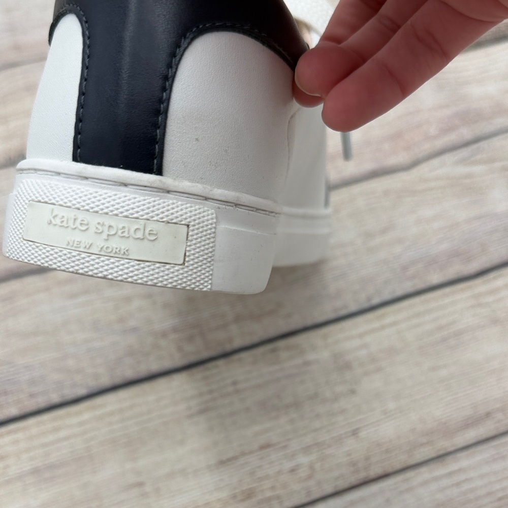Kate Spade White Sneakers with Black Accents - Picture 4 of 5